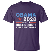 Obama 2028 Since Rules Dont Exist Anymore T Shirt Political Satire Red White and Blue