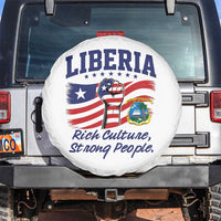 Liberia Rich Culture Strong People Patriotic Spare Tire Cover Liberian Flag Fist Coat Of Arms Heritage Pride