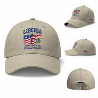 Liberia Rich Culture Strong People Patriotic Baseball Cap Liberian Flag Fist Coat Of Arms Heritage Pride