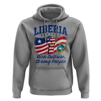 Liberia Rich Culture Strong People Patriotic Hoodie Liberian Flag Fist Coat Of Arms Heritage Pride