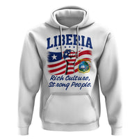 Liberia Rich Culture Strong People Patriotic Hoodie Liberian Flag Fist Coat Of Arms Heritage Pride