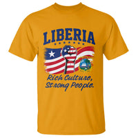 Liberia Rich Culture Strong People Patriotic T Shirt Liberian Flag Fist Coat Of Arms Heritage Pride