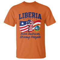 Liberia Rich Culture Strong People Patriotic T Shirt Liberian Flag Fist Coat Of Arms Heritage Pride