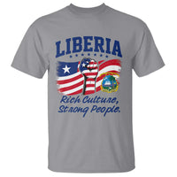 Liberia Rich Culture Strong People Patriotic T Shirt Liberian Flag Fist Coat Of Arms Heritage Pride