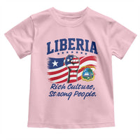 Liberia Rich Culture Strong People Patriotic Toddler T Shirt Liberian Flag Fist Coat Of Arms Heritage Pride