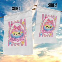 Kawaii Third Grade Glitter Dumpling Printed Graphic Garden Flag Cute First Day Back To School for Students Teachers