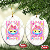 Kawaii Third Grade Glitter Dumpling Printed Graphic Ceramic Ornament Cute First Day Back To School for Students Teachers