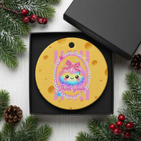 Kawaii Third Grade Glitter Dumpling Printed Graphic Ceramic Ornament Cute First Day Back To School for Students Teachers