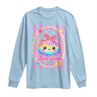 Kawaii Third Grade Glitter Dumpling Printed Graphic Long Sleeve Shirt Cute First Day Back To School for Students Teachers