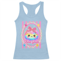 Kawaii Third Grade Glitter Dumpling Printed Graphic Racerback Tank Top Cute First Day Back To School for Students Teachers