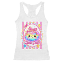 Kawaii Third Grade Glitter Dumpling Printed Graphic Racerback Tank Top Cute First Day Back To School for Students Teachers