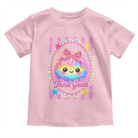Kawaii Third Grade Glitter Dumpling Printed Graphic Toddler T Shirt Cute First Day Back To School for Students Teachers