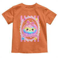 Kawaii Third Grade Glitter Dumpling Printed Graphic Toddler T Shirt Cute First Day Back To School for Students Teachers