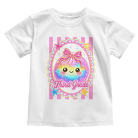 Kawaii Third Grade Glitter Dumpling Printed Graphic Toddler T Shirt Cute First Day Back To School for Students Teachers