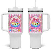 Kawaii Third Grade Glitter Dumpling Printed Graphic Tumbler With Handle Cute First Day Back To School for Students Teachers