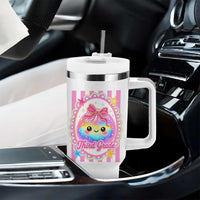 Kawaii Third Grade Glitter Dumpling Printed Graphic Tumbler With Handle Cute First Day Back To School for Students Teachers