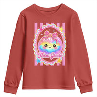 Kawaii Third Grade Glitter Dumpling Printed Graphic Youth Sweatshirt Cute First Day Back To School for Students Teachers