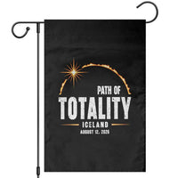 Path of Totality Iceland August 12 2026 Garden Flag Total Solar Eclipse Astronomy Travel Gift