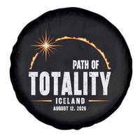 Path of Totality Iceland August 12 2026 Spare Tire Cover Total Solar Eclipse Astronomy Travel Gift