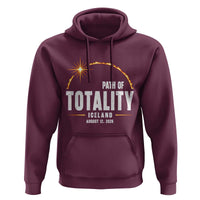 Path of Totality Iceland August 12 2026 Hoodie Total Solar Eclipse Astronomy Travel Gift