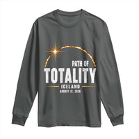 Path of Totality Iceland August 12 2026 Long Sleeve Shirt Total Solar Eclipse Astronomy Travel Gift