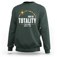 Path of Totality Iceland August 12 2026 Sweatshirt Total Solar Eclipse Astronomy Travel Gift