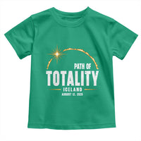 Path of Totality Iceland August 12 2026 Toddler T Shirt Total Solar Eclipse Astronomy Travel Gift