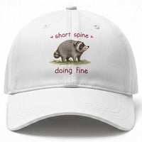 Cute Watercolor Jimothy the Raccoon Inspirational Baseball Cap Short Spine Doing Fine Viral Seattle Trash Panda Supporter