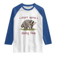 Cute Watercolor Jimothy the Raccoon Inspirational Raglan Shirt Short Spine Doing Fine Viral Seattle Trash Panda Supporter