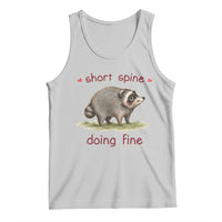 Cute Watercolor Jimothy the Raccoon Inspirational Tank Top Short Spine Doing Fine Viral Seattle Trash Panda Supporter