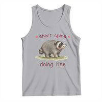 Cute Watercolor Jimothy the Raccoon Inspirational Tank Top Short Spine Doing Fine Viral Seattle Trash Panda Supporter