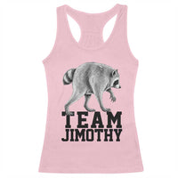 Team Jimothy Viral Seattle Raccoon Racerback Tank Top Vintage Trash Panda Meme Graphic