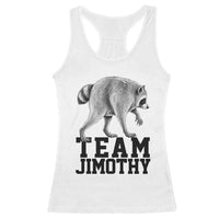 Team Jimothy Viral Seattle Raccoon Racerback Tank Top Vintage Trash Panda Meme Graphic