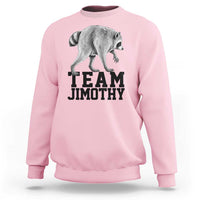 Team Jimothy Viral Seattle Raccoon Sweatshirt Vintage Trash Panda Meme Graphic