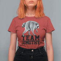 Team Jimothy Viral Seattle Raccoon T Shirt For Women Vintage Trash Panda Meme Graphic
