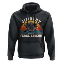 Jimothy from Seattle WA Feral Legend Raccoon Hoodie Viral Trash Panda Vintage Sunset Arch Graphic