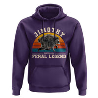 Jimothy from Seattle WA Feral Legend Raccoon Hoodie Viral Trash Panda Vintage Sunset Arch Graphic