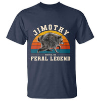 Jimothy from Seattle WA Feral Legend Raccoon T Shirt Viral Trash Panda Vintage Sunset Arch Graphic