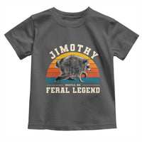 Jimothy from Seattle WA Feral Legend Raccoon Toddler T Shirt Viral Trash Panda Vintage Sunset Arch Graphic