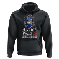 Funny Harris Waltz 24 Hoodie Mind Your Own Damn Business Cat Lady - Wonder Print Shop