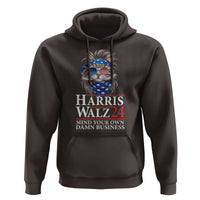 Funny Harris Waltz 24 Hoodie Mind Your Own Damn Business Cat Lady - Wonder Print Shop