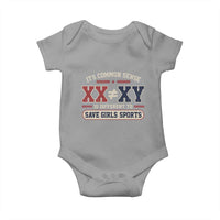 Save Girls Sports XX Does Not Equal XY Baby Onesie Biological Science Vintage Varsity Athletic Graphic
