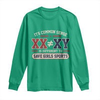 Save Girls Sports XX Does Not Equal XY Long Sleeve Shirt Biological Science Vintage Varsity Athletic Graphic