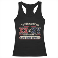 Save Girls Sports XX Does Not Equal XY Racerback Tank Top Biological Science Vintage Varsity Athletic Graphic