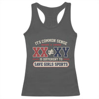 Save Girls Sports XX Does Not Equal XY Racerback Tank Top Biological Science Vintage Varsity Athletic Graphic