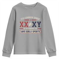 Save Girls Sports XX Does Not Equal XY Youth Sweatshirt Biological Science Vintage Varsity Athletic Graphic