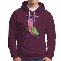 Drinking Witch Hoodie Drink Up Witches Wine Lover - Wonder Print Shop