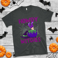 Halloween Witch T Shirt Howdy Witches Western Cowgirl - Wonder Print Shop