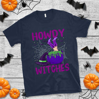 Halloween Witch T Shirt Howdy Witches Western Cowgirl - Wonder Print Shop