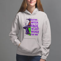 Halloween Witch Hoodie Resting Witch Face I'm Just Wicked That Way - Wonder Print Shop